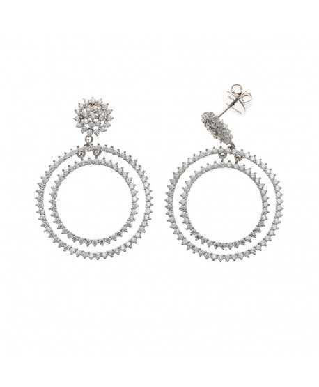 Pendientes plata circonitas