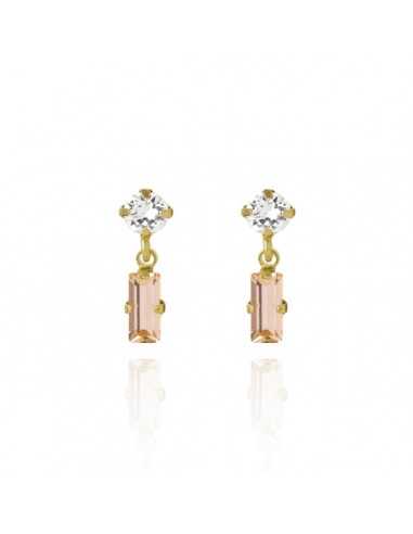 Pendientes esgueva crystal light peach