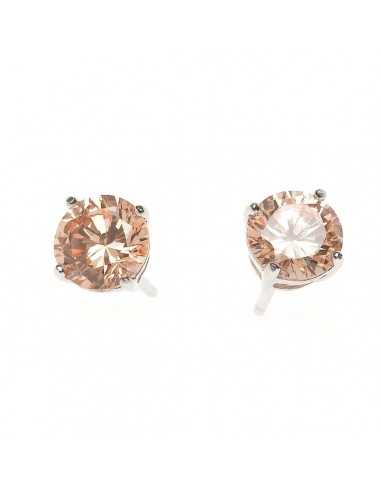 Pendientes plata circ. champagne