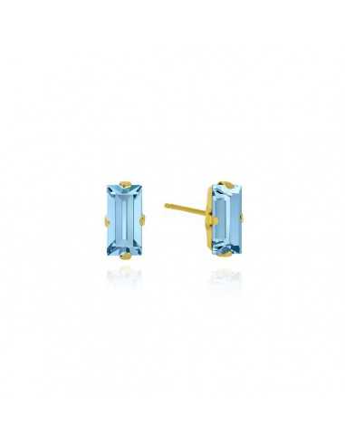 Pendientes plata macedonia aquamarine...