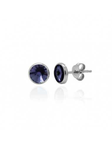 Pendiente basic 4mm tanzanite